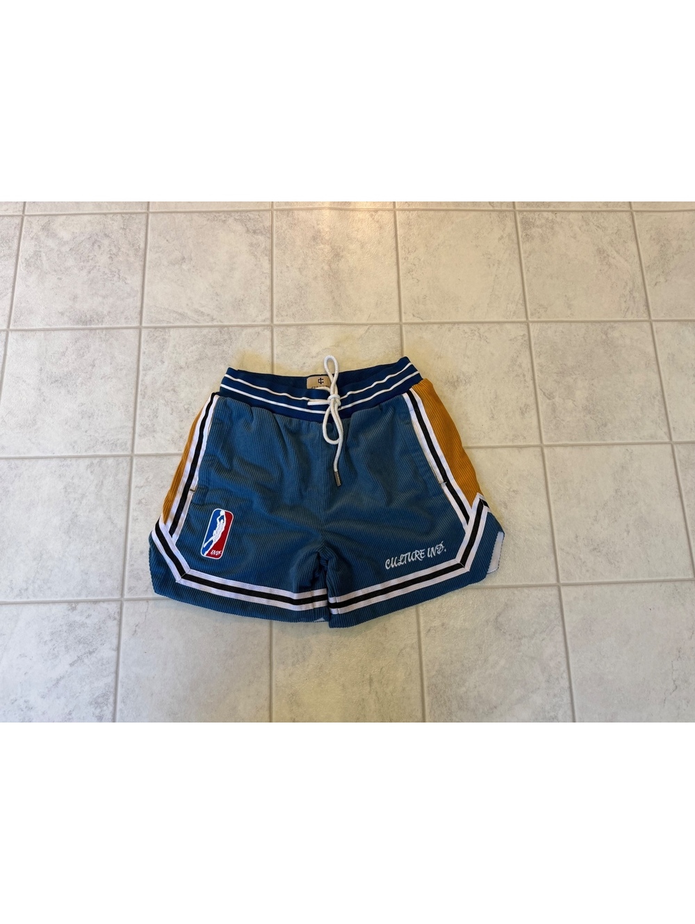 Culture Industries Blue and Mustard Athletic Shorts Size Small